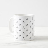 skandinavisches Muster | Minimalistisch Scandi Mod Kaffeetasse (Vorderseite Links)