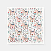 Skandinavisches Muster Serviette (Vorderseite)