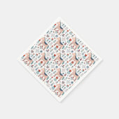 Skandinavisches Muster Serviette (Ecke)