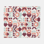 Skandinavisches Musterdesign. Einfache moderne Ret Fleecedecke (Vorderseite (Horizontal))