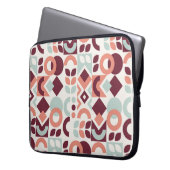 Skandinavisches Musterdesign. Einfache moderne Ret Laptopschutzhülle (Vorderseite Links)