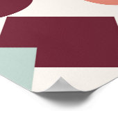 Skandinavisches Musterdesign. Einfache moderne Ret Poster (Ecke)