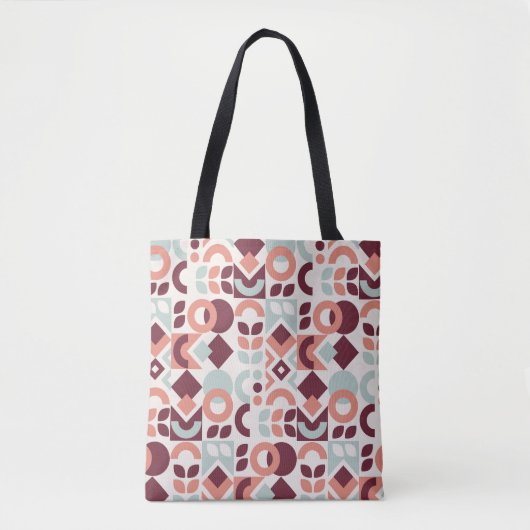 Skandinavisches Musterdesign. Einfache moderne Ret Tasche (Vorderseite)