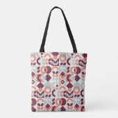 Skandinavisches Musterdesign. Einfache moderne Ret Tasche (Rückseite)