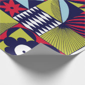 Skandinavisches oder Retrostil grafisches Muster.  Geschenkpapier (Ecke)