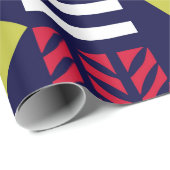 Skandinavisches oder Retrostil grafisches Muster.  Geschenkpapier (Rolleneckpunkt)