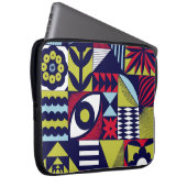 Skandinavisches oder Retrostil grafisches Muster. Laptopschutzhülle (Vorne Rechts)