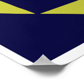 Skandinavisches oder Retrostil grafisches Muster. Poster (Ecke)