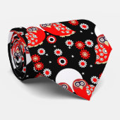 Skandinavisches Owl Folk Art Cushi Krawatte (Gerollt)