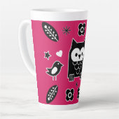 Skandinavisches Owl Folkloregeschenk Milchtasse (Linke Ecke)