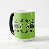 Skandinavisches Owl Folkloregeschenk Verwandlungstasse (Vorderseite Links)