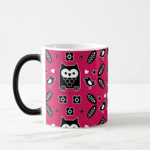 Skandinavisches Owl Folkloregeschenk Verwandlungstasse