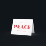 Skandinavisches Peace Dala Horse Foto Feiertagskarte<br><div class="desc">Diese elegante,  gefaltete Weihnachtskarte vermittelt Ihnen mit Ihrem Lieblings-Foto eine ruhige und entspannende Atmosphäre. Die skandinavische Volkskunst inspiriertes Design ist festlich und modern in reinem Weiß und Rot und vollständig anpassbar.</div>