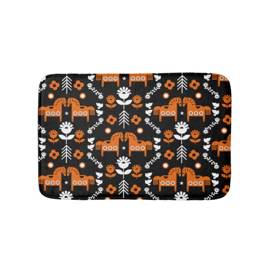 Skandinavisches Pferdervolk Badematte (Vorderseite)