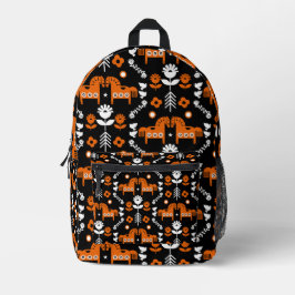 Skandinavisches Pferdervolk Bedruckter Rucksack