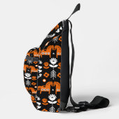 Skandinavisches Pferdervolk Crossbody Bag (Rechts)