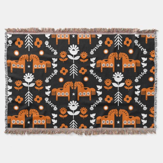 Skandinavisches Pferdervolk Decke (Vorderseite)