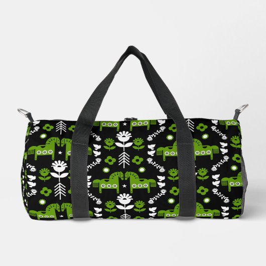 Skandinavisches Pferdervolk Duffle Bag (Vorderseite)