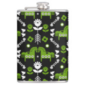 Skandinavisches Pferdervolk Flachmann (Vorderseite)