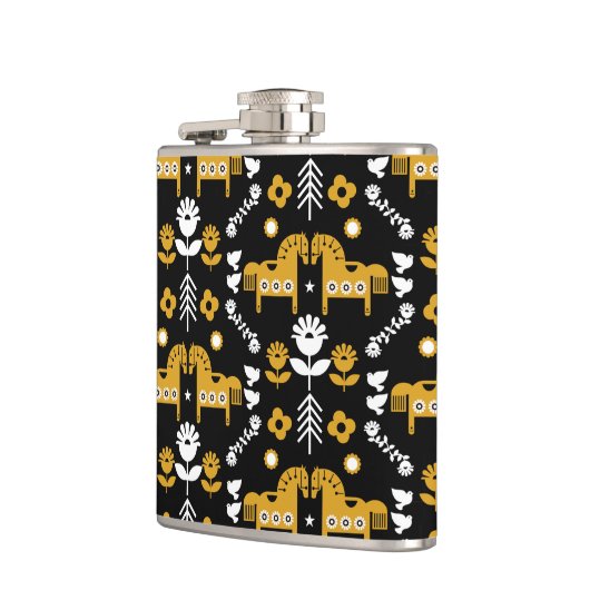 Skandinavisches Pferdervolk Flachmann (Links)