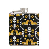 Skandinavisches Pferdervolk Flachmann (Vorderseite)