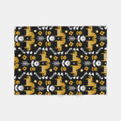 Skandinavisches Pferdervolk Fleecedecke (Vorderseite (Horizontal))