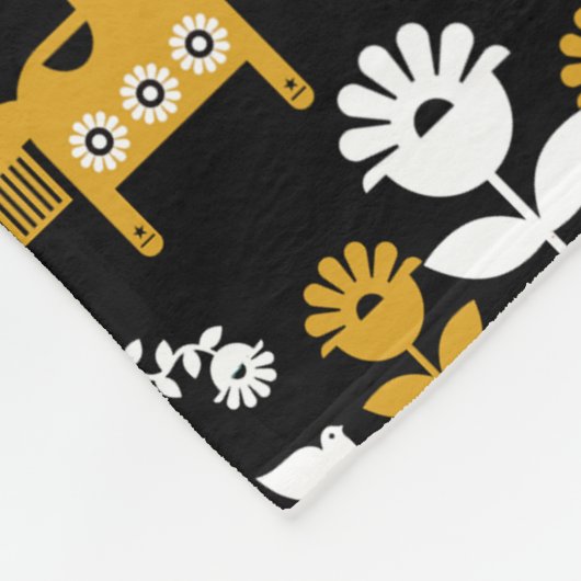 Skandinavisches Pferdervolk Fleecedecke (Ecke)