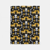 Skandinavisches Pferdervolk Fleecedecke (Vorderseite)