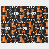 Skandinavisches Pferdervolk Fleecedecke (Vorderseite (Horizontal))