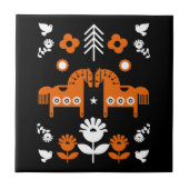 Skandinavisches Pferdervolk Fliese (Vorderseite)