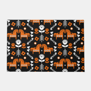 Skandinavisches Pferdervolk Fußmatte