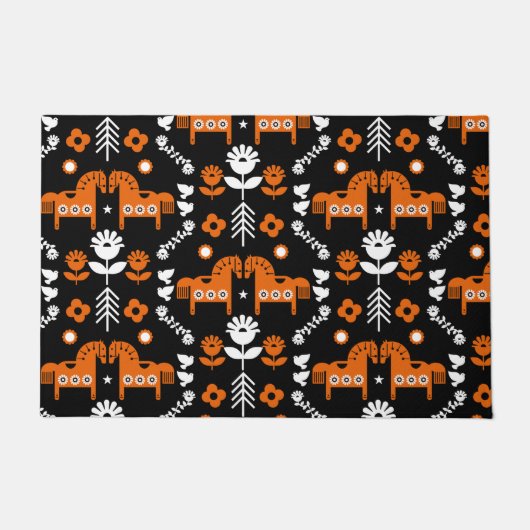 Skandinavisches Pferdervolk Fußmatte (Vorderseite)