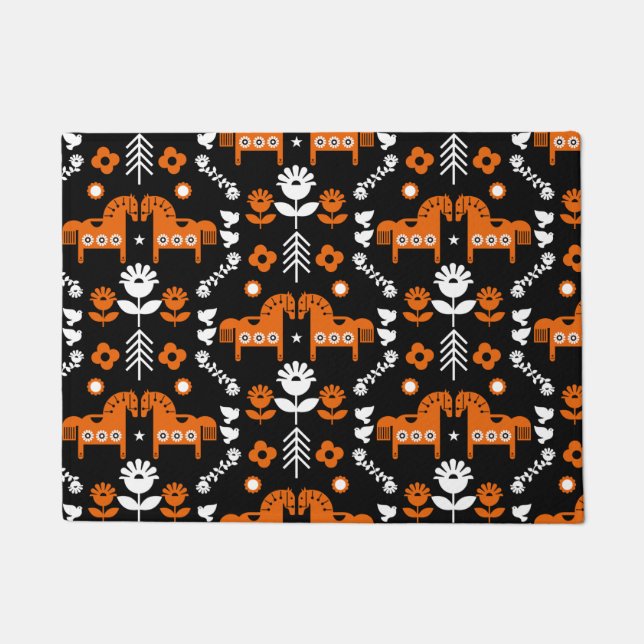 Skandinavisches Pferdervolk Fußmatte (Vorderseite)