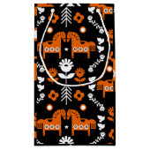 Skandinavisches Pferdervolk Kleine Geschenktüte (Rückseite)