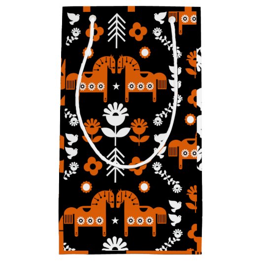 Skandinavisches Pferdervolk Kleine Geschenktüte (Vorderseite)