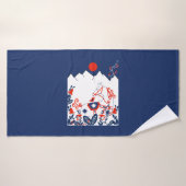 Skandinavisches Pferdervolk Kunstgeschenke Badehandtuch (Badehandtuch)