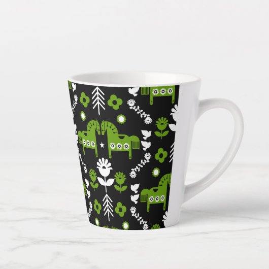 Skandinavisches Pferdervolk Milchtasse (Rechts)