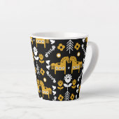 Skandinavisches Pferdervolk Milchtasse (Rechte Ecke)