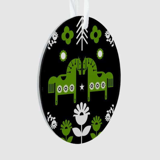 Skandinavisches Pferdervolk Ornament (Vorderseite)