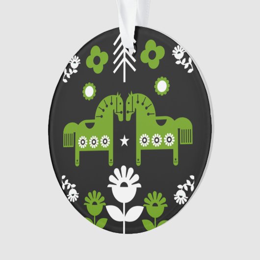 Skandinavisches Pferdervolk Ornament (Vorderseite)