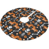 Skandinavisches Pferdervolk Polyester Weihnachtsbaumdecke (Schrägansicht)