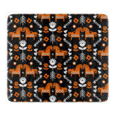 Skandinavisches Pferdervolk Schneidebrett (Vorderseite)