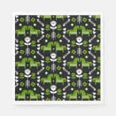 Skandinavisches Pferdervolk Serviette (Vorderseite)