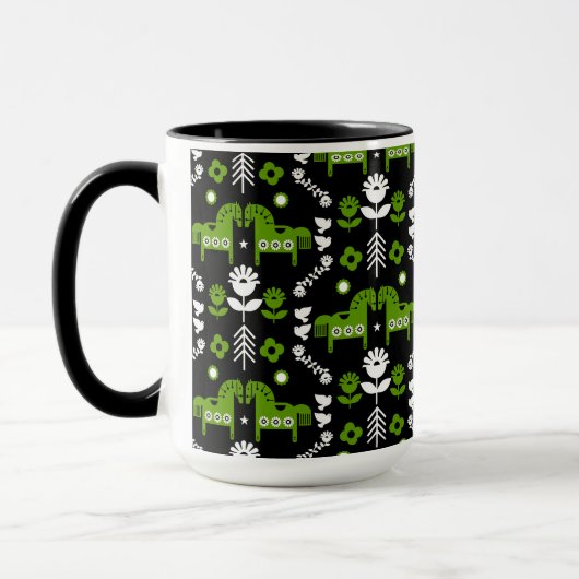 Skandinavisches Pferdervolk Tasse (Links)