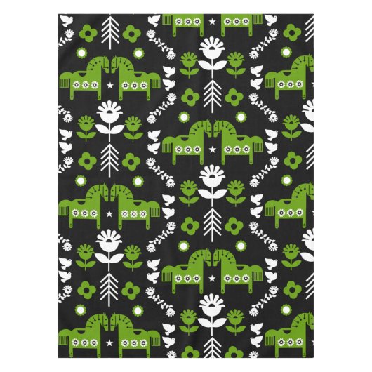 Skandinavisches Pferdervolk Tischdecke (Vorderseite)