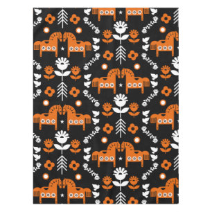 Skandinavisches Pferdervolk Tischdecke