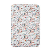 Skandinavisches PferdeVolkskunst-Muster Badematte (Vorderseite Vertikal)