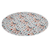 Skandinavisches PferdeVolkskunst-Muster Schneidebrett (Ecke)