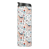 Skandinavisches PferdeVolkskunst-Muster Thermosbecher (Nach rechts gedreht)