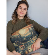 Skandinavisches Retro Art Mountain Zuhause